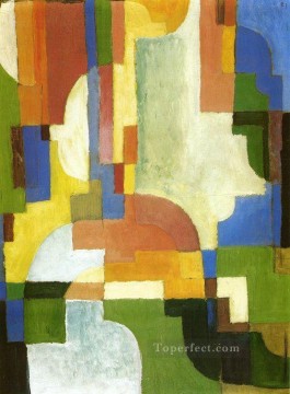 Colored Forms I August Macke Oil Paintings